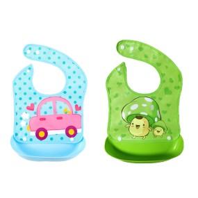 Waterproof Baby Bib - OEM 3D Meal Pocket Manufacturer