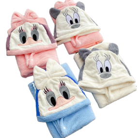 Baby Hooded Towel - Cartoon Beach Towel