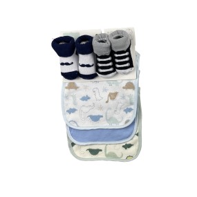 Baby Bib Set - 7pcs Bandana Sock Combo