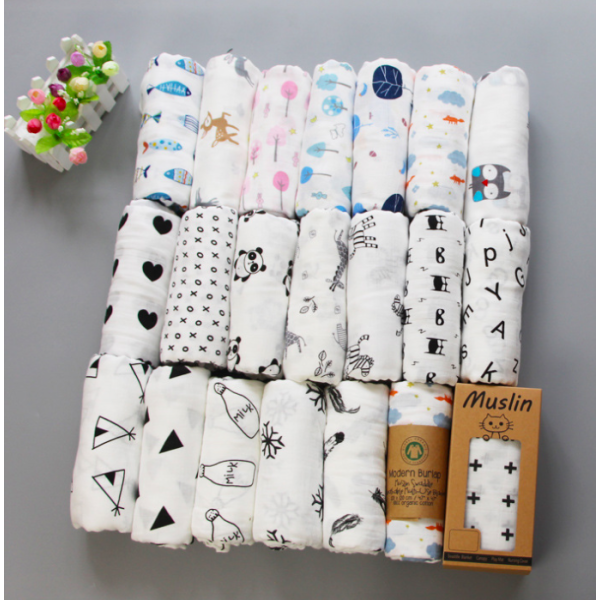 Muslin Swaddle Blanket - Bamboo Cotton Wrap