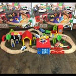 Wooden Train Set - 69pc DIY Track