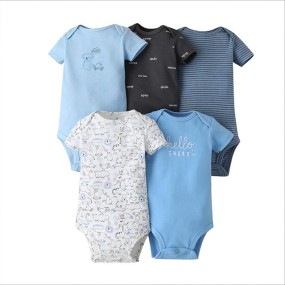 Baby One-piece Set - 100% Cotton 3pc