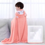 Infant Bathrobe - Coral Velvet Blanket