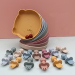 Silicone Dinner Plate - Compartmentalized Design