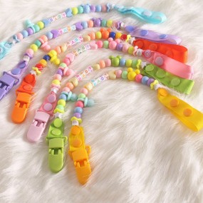 Pacifier Chain - Beaded Clip Design