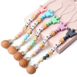 Silicone Pacifier Chain - Panda Design