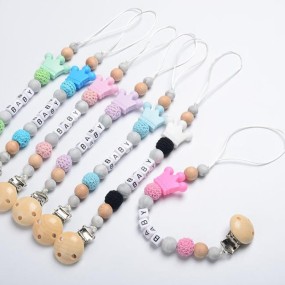 Pacifier Chain Clip - Custom Silicone
