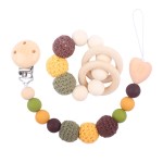 Wood Pacifier Chain - 2pc Teether Set