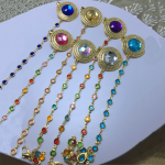 Pacifier Chain Clip - BPA Free Rhinestone