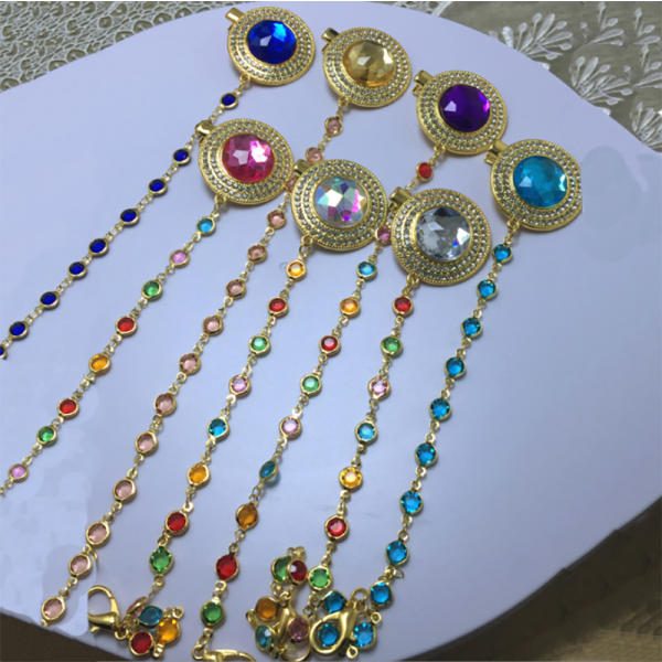 Pacifier Chain Clip - BPA Free Rhinestone