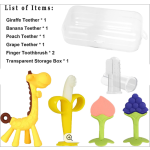 Baby Teether Toy - BPA Free Animal Fruit