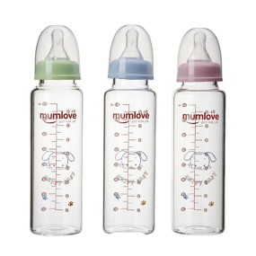 Glass Baby Bottle - 240ml Straight Shape Factory