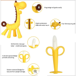 Baby Teether Toy - BPA Free Animal Fruit