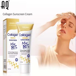 Sunblock Cream Manufacturer - Private Label SPF 50 UV Sunscreen Collagen Cream for Daily Protection 40g