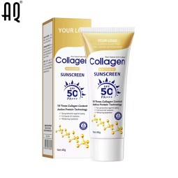 Sunblock Cream Manufacturer - Private Label Skincare Mineral UV Collagen Lotion Sunscreen 40g