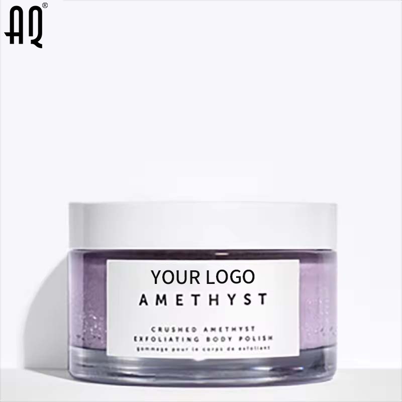 Face Body Scrub Manufacturer - OEM Private Label Natural Amethyst Deep Cleansing Exfoliating 100g