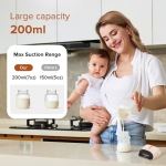 Wearable Breast Pump Manufacturer - 200ML BPA Free 3 Modes 9 Levels Portable Wireless Hands Free
