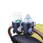 Stroller Cup Holder - 360 Rotating Double Holder