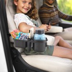 Car Seat Tray - 3 in 1 Cup Phone Holder