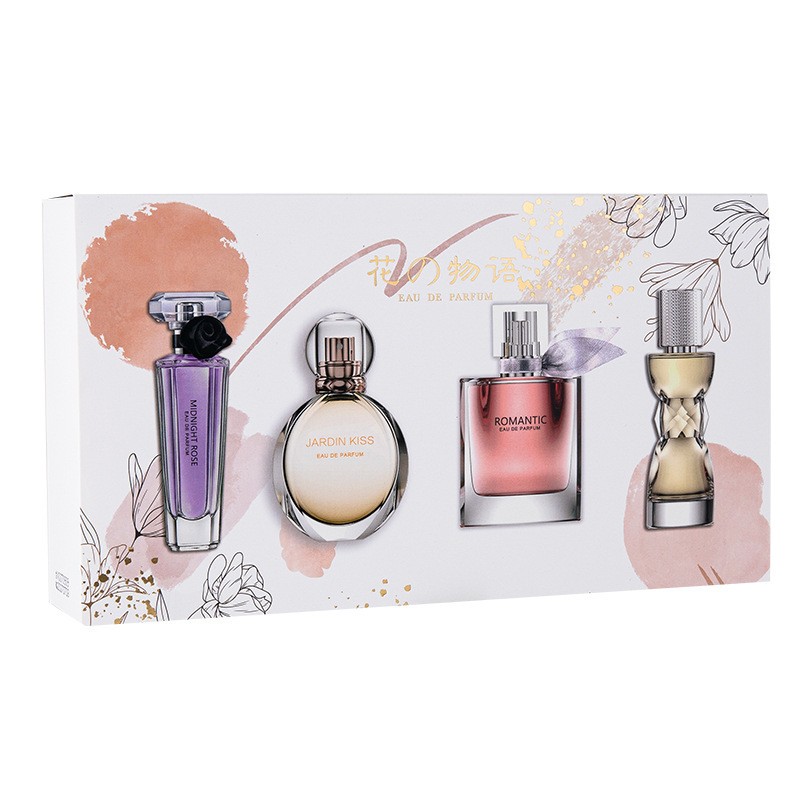 New Women's Perfume 4-Piece Set Box Gift Box Fragrance