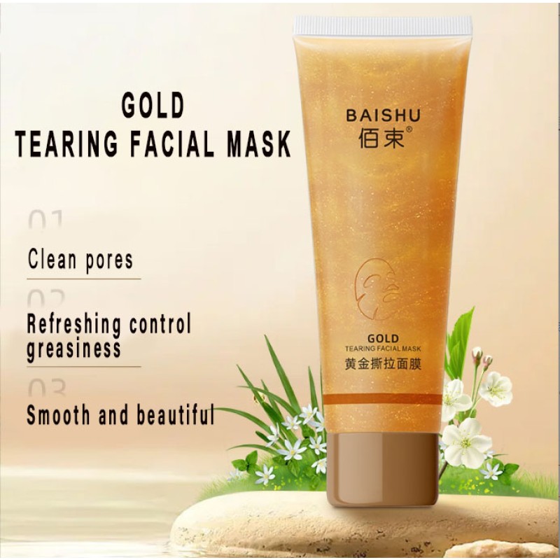 Gold Peel Mask for Men Deep Cleansing Blackheads Acne Cream Form Moisturizer Collagen Main for Soft Smooth Skin Whitening