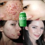 绿茶固体面膜深层清洁涂抹面膜泥面膜英文版贴面膜茄子美容及个人护理产品