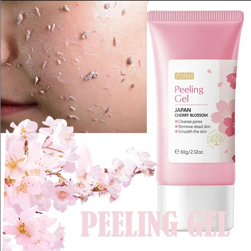 60g Face Exfoliating Gel Skin Care Whitening Moisturizer Repair Facial Scrub Cleanser Acne Blackhead Treatment Remove Face Cream