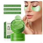60pcs有机芦荟胶原蛋白眼霜抗黑眼圈护肤产品，保湿维生素C肽