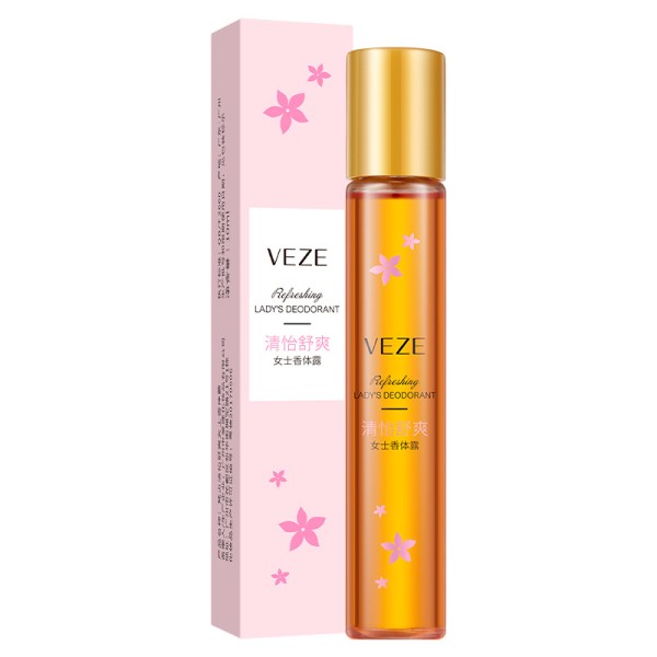 批发商：veze女士身体乳液香水优雅的香水小便携卷装香水液体香水2可选