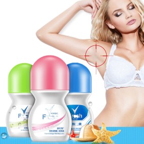 Pleasant Fragrance Roll-On Lotion with Anti-Perspirant Properties Enriched with Fruit Mineral Ingredients for Whitening Skincare