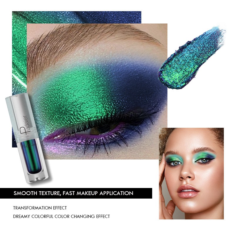 Wholesale Best Popular Private Label Chameleon Liquid Eyeshadow Silver Makeup Liquid Eye Glitter Eyeshadow Looks With Glitter