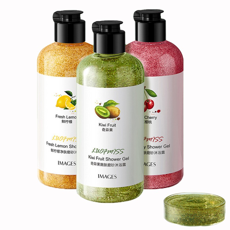 Kiwi Scrub Perfume Body Wash Deep Cleansing Fragrance Leave Fragrance Rejuvenation Exfoliating Body Wash