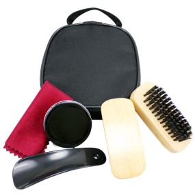 Shoe Horn Set - Brush Polish Tools Bag