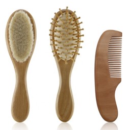 Wooden Baby Brush - Soft Goat Hair