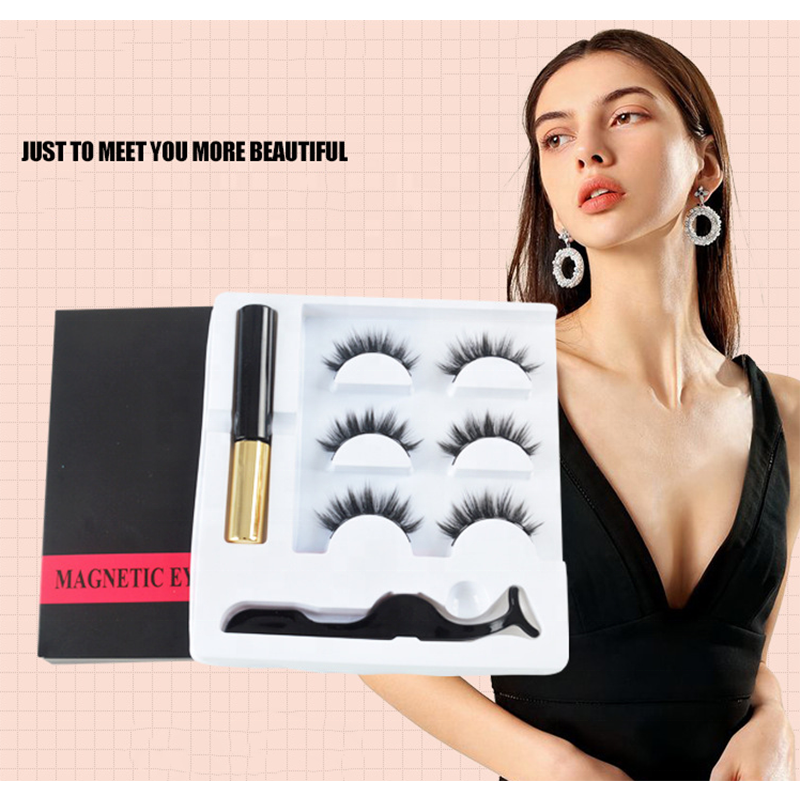 Magnetic Eyelashes - Eyeliner Kit 3 Pairs