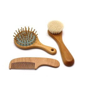 Wooden Baby Set - Soft Bristle Brush