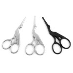 Beard Scissors - Black Silver Professional