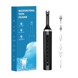 Teeth Cleaning Kit Manufacturer - Portable Multi-purpose Whitening Tool 5 Brush Heads LED