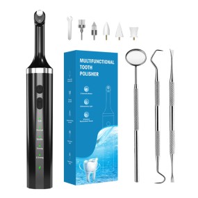 Electric Polisher Kit Manufacturer - Home Use Teeth Grinder Tartar Scaler 5 Brush Heads 5 Speeds