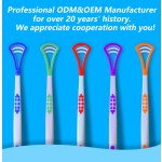 Tongue Scraper Manufacturer - Colorful Wide Silicone Rubber Head Plastic for Effective Cleaning