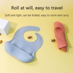 Baby Eating Bibs Manufacturer - Hot Sale Custom Eco-Friendly Waterproof PU with Button Closure Pocket