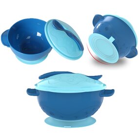 Baby Feeding Bowls Set Manufacturer - Wholesale BPA Free Suction Bowl and Spoon Set for Toddlers