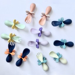 Toddler Feeding Spoon Set Manufacturer - Utensils Spoons Forks with Travel Safe Case for Babies Children