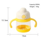 Baby Drinking Cup Set Manufacturer - 300ml New BPA Free Cartoon Milk Water Bottle with Handle Lid
