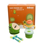 Silicone Baby Cutlery Set Manufacturer - Toddler Food Grade Water Bottle Suction Bowl with Spoon Fork