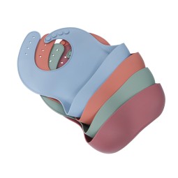 Baby Bib Manufacturer - Customized Adjustable Waterproof Food Grade BPA Free with Catcher