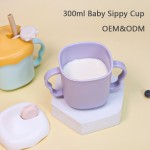 Sippy Cup Manufacturer - Custom 300ml Food Grade Plastic with Lids and Straws for Toddler