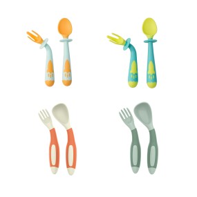 Baby Spoon Fork Set Manufacturer - Utensils with Travel Case Kids Tableware Training Feeding for Children