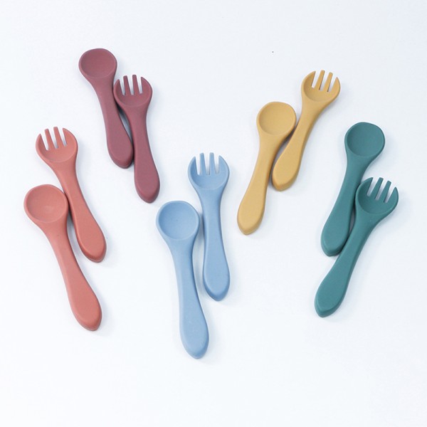 Silicone Baby Spoon Set Manufacturer - Wholesale New Learning Feeding Training Spoons Bendable for Baby