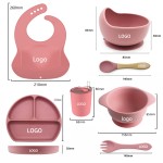 Silicone Baby Set Manufacturer - Compartment Plate Bowl Cutlery Dishes for Child OEM/ODM